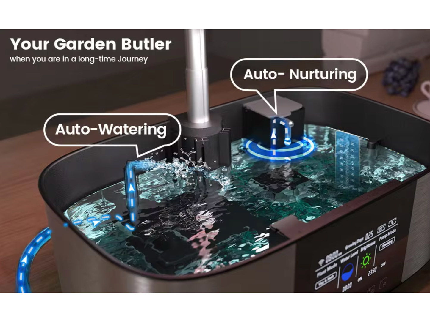 FarmEase - Deluxe Orchard | Aluminium Indoor Moestuin Met App Functie en Tot 21 Pods